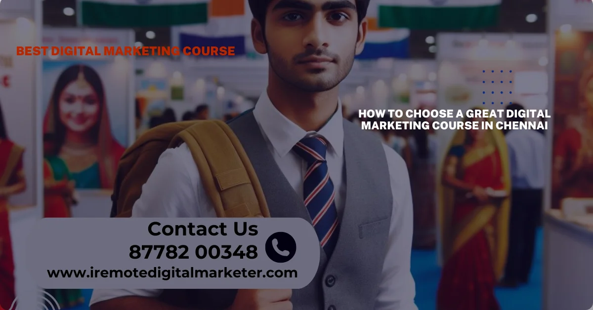 How to Choose a Great Digital Marketing Course in Chennai