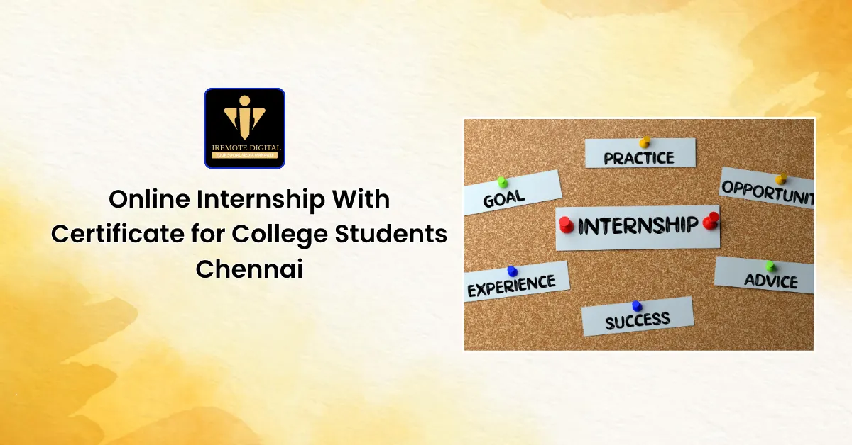 Online Internship With Certificate for College Students Chennai